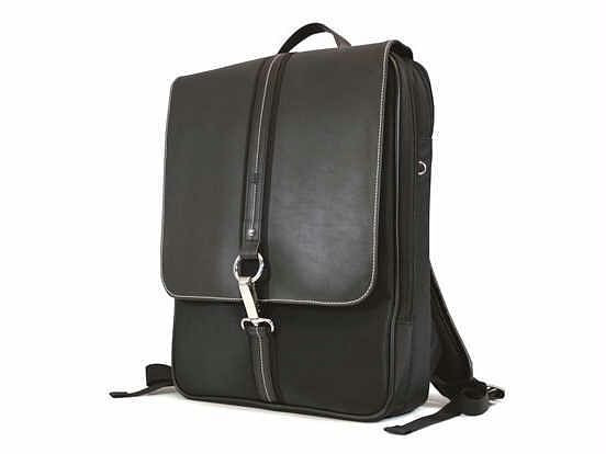 Mobile edge - slimline paris backpack - 16in - black,microfiber w/koskin trim X935-1896433