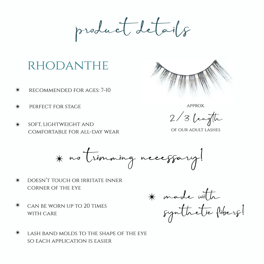Les Petites Rhodanthe 2/3 length kids lash specs - featherlight reusable