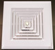 EcoAir HVAC Diffuser - Air Supply - 12" Collar w/ Radial Damper