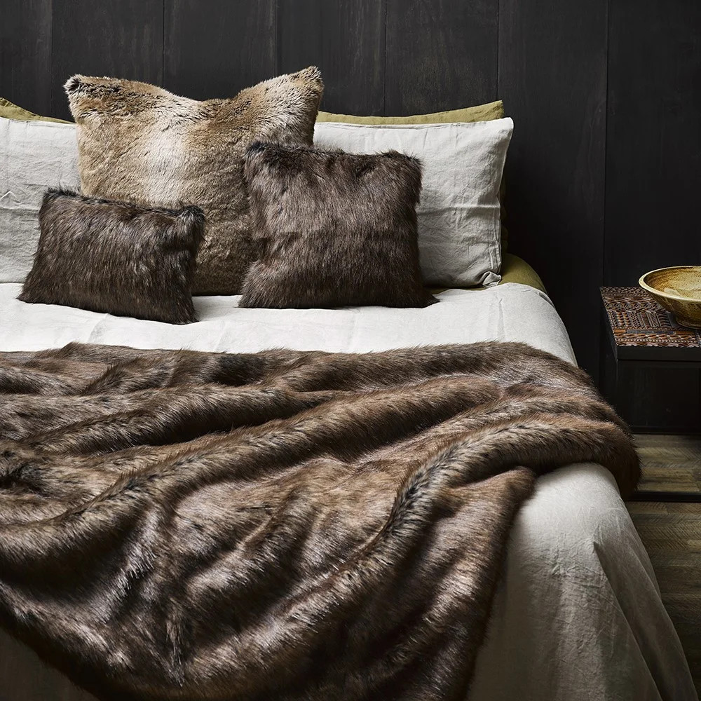 Faux Fur Throw