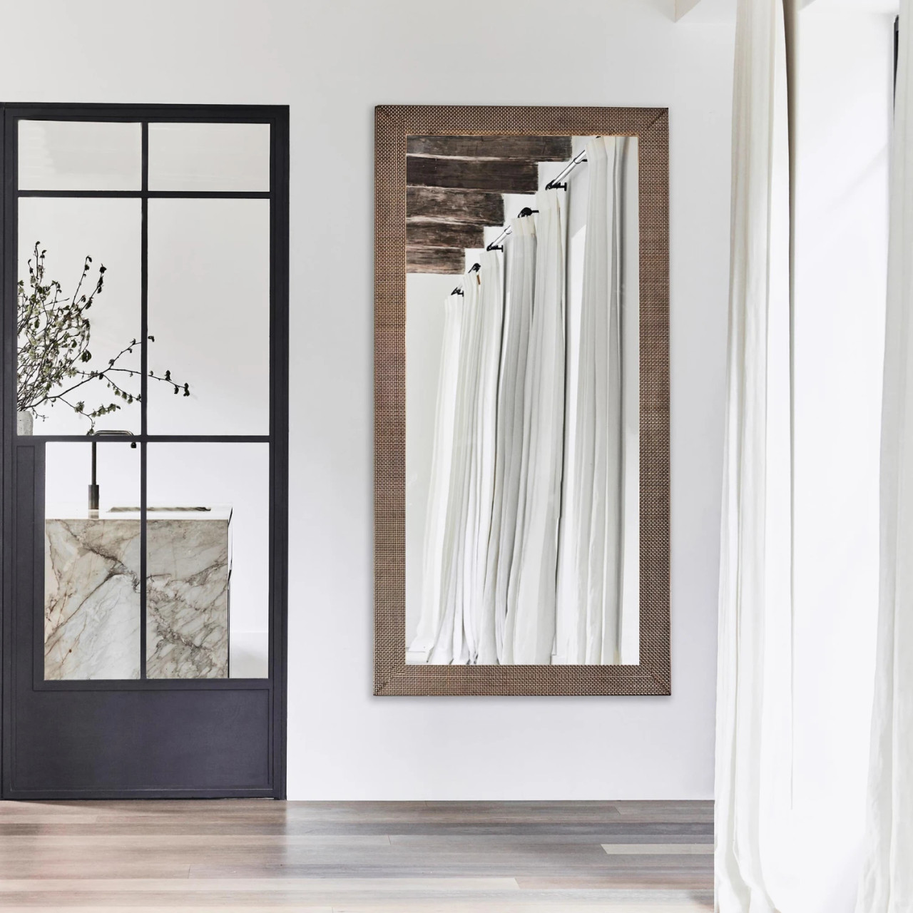 Farlen Floor Standing Metal Mirror