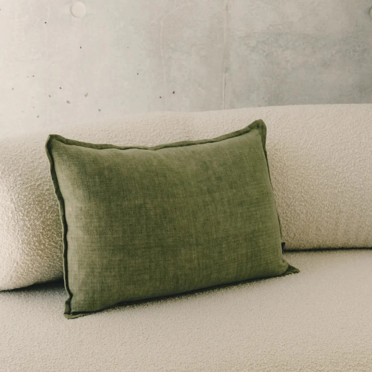 Ezra Linen Lumbar Cushion Coco Republic