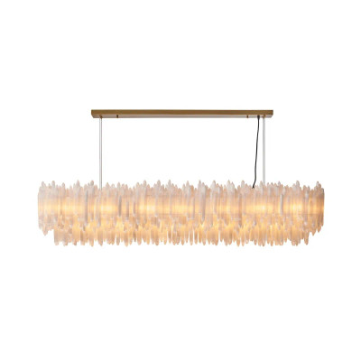 Selenite Layer Rectangle Pendant - 694560||Main Image|1