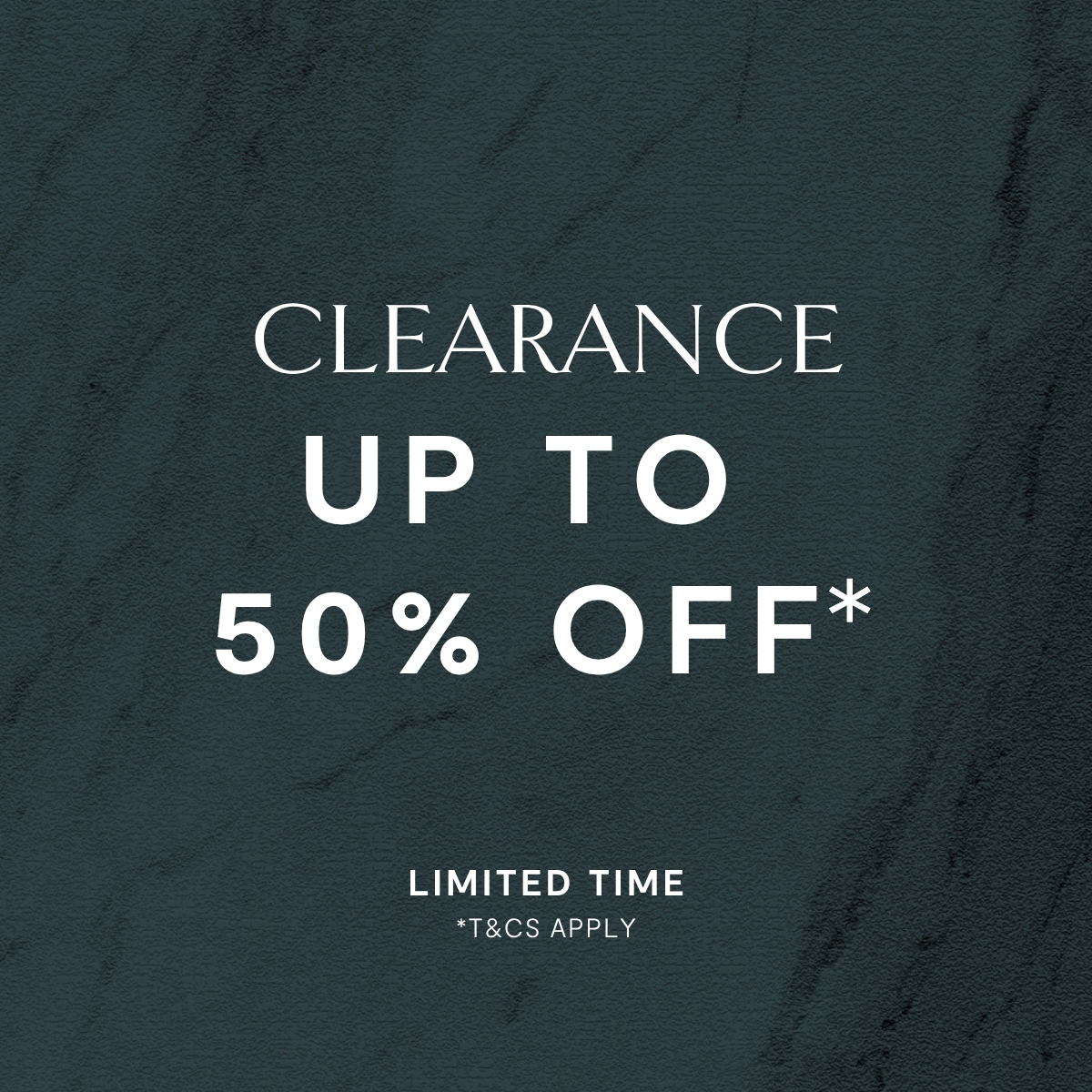 CLEARANCE SALE