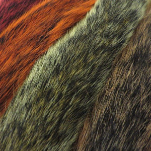 Grey Squirrel Tails Dyed