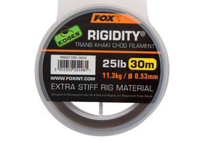Fox Rigidity 25lb 30m Trans Khaki Chod Filament