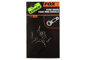 Fox Edges Kuro Micro Hook Ring Swivels x 10 _ Keen's Tackle and Guns