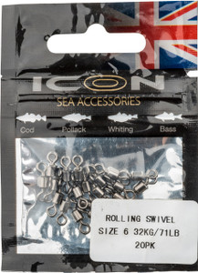 ICON Rolling Swivel Sz 6 - 32kg/71lb (20pk)
