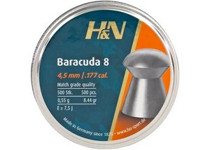 H&N Baracuda 8 Air Gun Pellets .177
