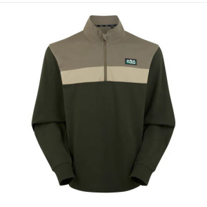 Ridgeline Men's Backslider Rugby Top - Olive Multi