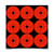 Target Spots Bright Orange 2"
