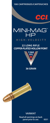 CCI Mini Mag Velocity Ammunition LR