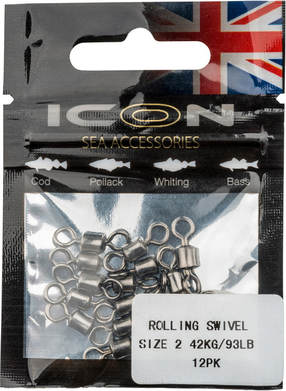 ICON Rolling Swivel Sz 2 - 40kg/88lb (12pk)