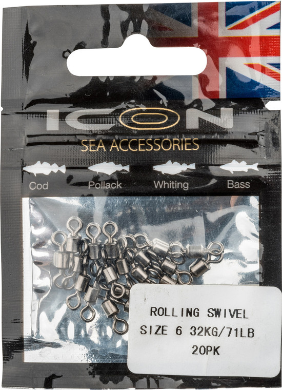 ICON Rolling Swivel Sz 6 - 32kg/71lb (20pk)