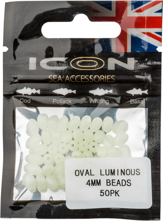 ICON Oval Luminous 4mm Beads (50pk)
