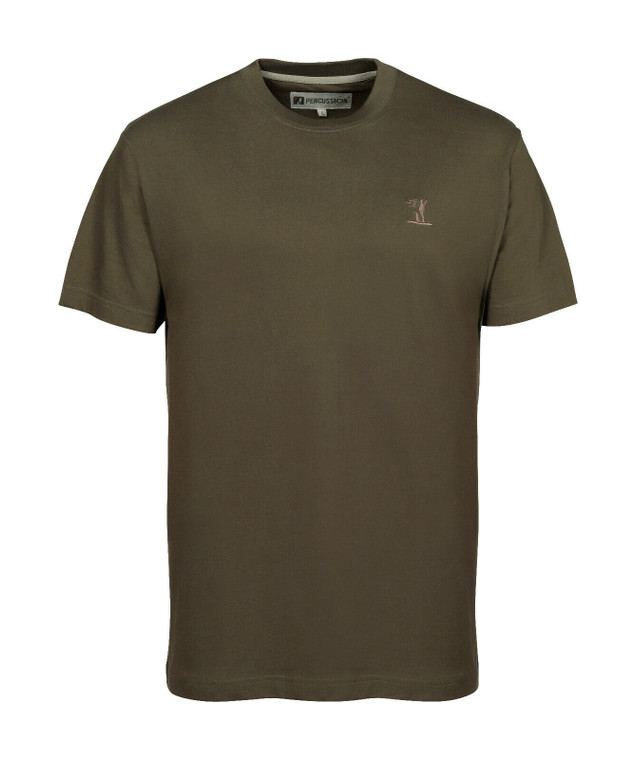 Percussion Plain T-Shirt With Logo