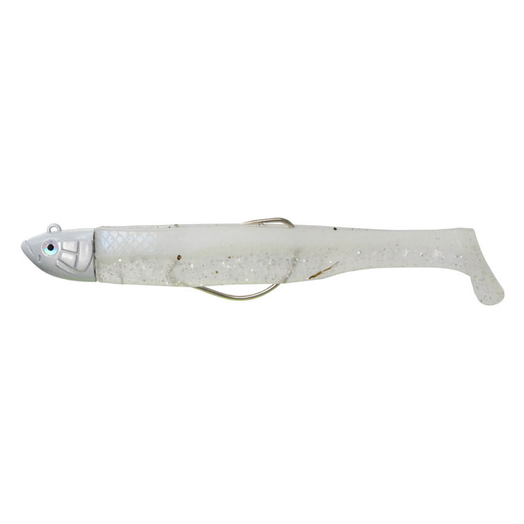AXIA Weedless Minnow - White Glitter (2 Bodies + 1 Head)