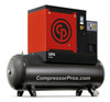 Chicago Pneumatic QRSM20HPD-150 20 HP   230/460 Volt Three Phase 132 Gallon Tank Mount Rotary Screw Air Compressor 150 psi with Dryer - QRSM 20 TMD-3