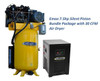 ESP07V080V1PK 7.5 HP Single Phase Air Compressor with Silencer and Dryer