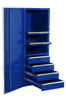 Extreme Tools EX2404SCBL 24" 4 Drawer Professional Side Cabinet Blue