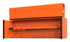 Extreme Tools DX722101HCORBK 72" x 21" Hutch Orange with Black Drawer Pulls