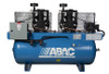 ABAC AB5-21120D 2 x 5 HP   230 Volt Single Phase Two Stage 37 CFM 120 Gallon Duplex Air Compressor