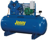 Jenny U10B-120-230/3 10 HP 230 Volt Three Phase Two Stage 120 Gallon Horizontal Air Compressor