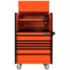 Extreme Tools DX4107HROK 41" Power Workstation and Roller Cabinet Combo - Orange with Black Pulls