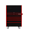 Extreme Tools DX4107HRKR 41" Power Workstation and Roller Cabinet Combo - Black with Red Pulls