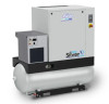 fiac NS D 15/500 Silver Series 15 HP 208/240 Volt 3 Phase Tank Mount Rotary Screw Air Compressor with Dryer