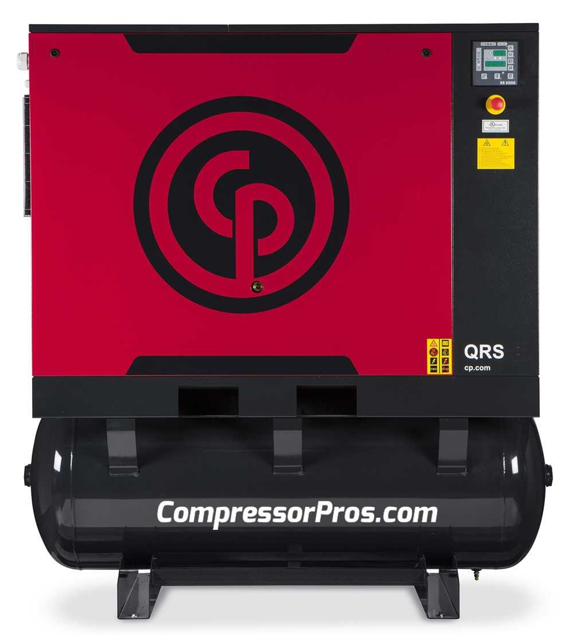 Chicago Pneumatic QRS20HPD 20 HP   230/460 Volt Three Phase 132 Gallon Tank Mount Rotary Screw Compressor with Dryer - QRS 20 TMD-3