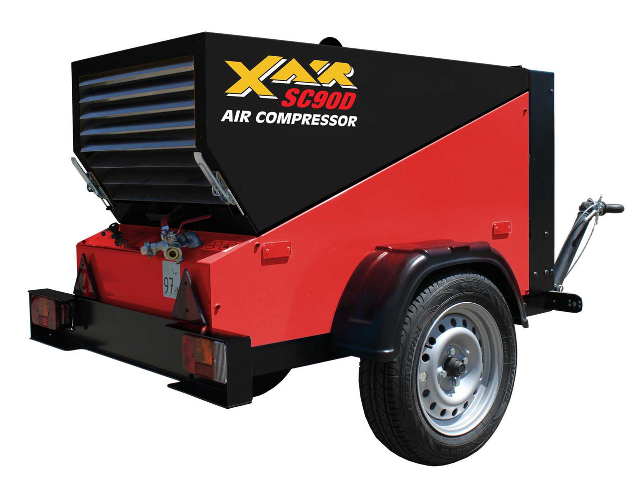 ConX X Air SC90DT Diesel Tow Behind Air Compressor