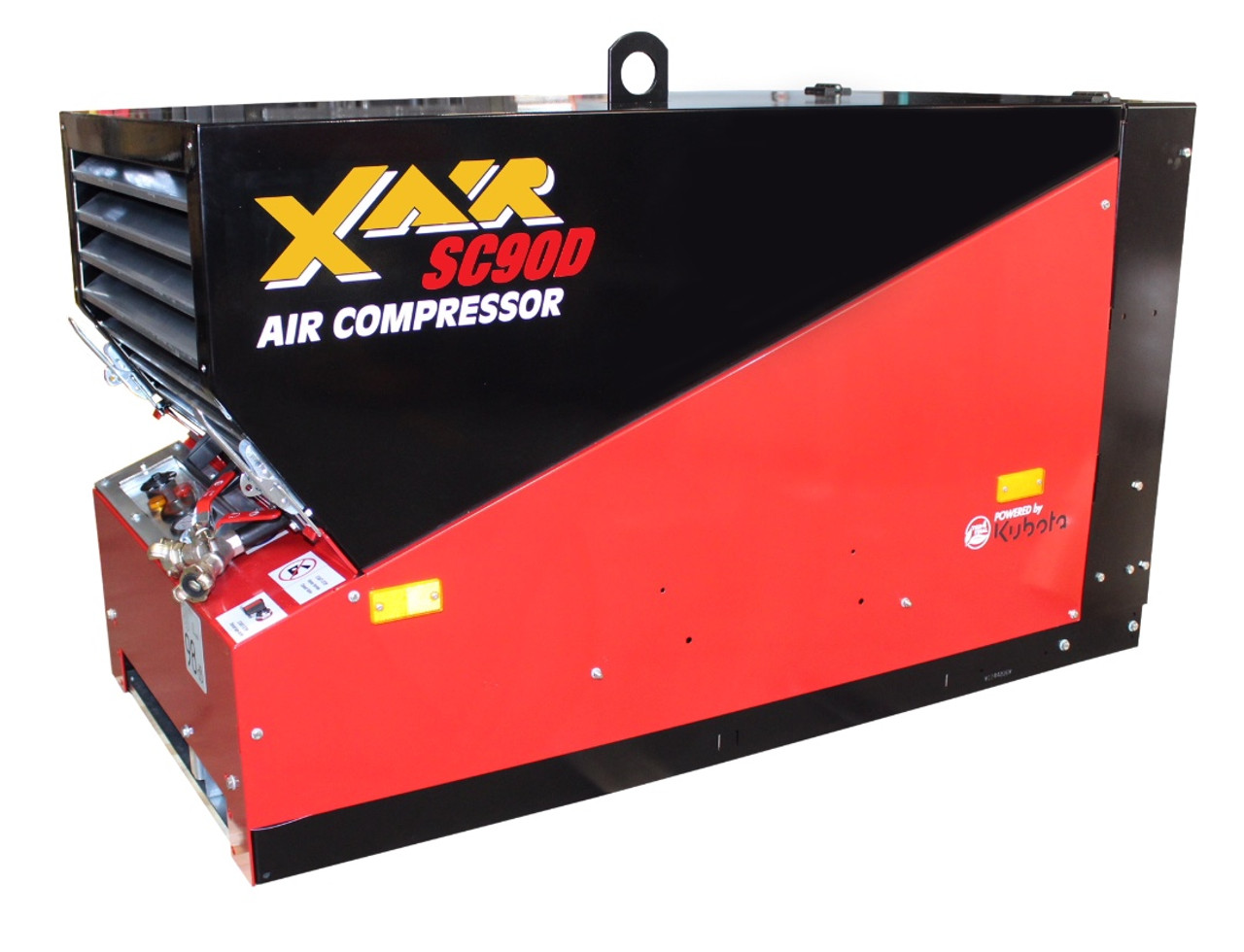 ConX X Air SC90D Compact 90 CFM Diesel Engine Driven Skid Mount Rotary Screw Air Compressor