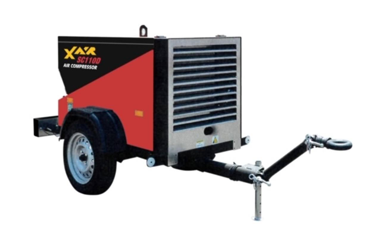 ConX X Air SC110DT Compact 110 CFM Diesel Engine Driven Tow Behind Rotary Screw Air Compressor