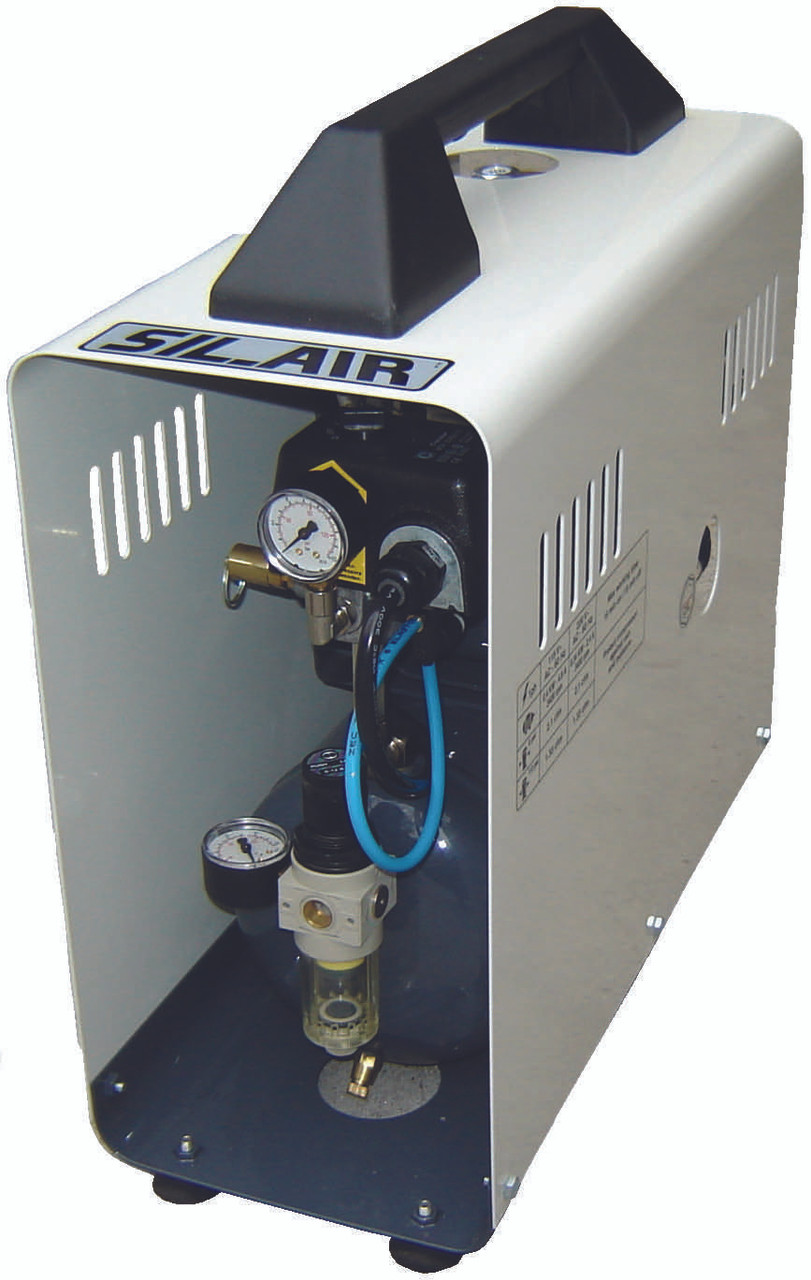 Sil-Air 50-9-D 1/2 HP 2.25 Gallon Suitcase Design Silent Air Compressor by Silentaire Technologies