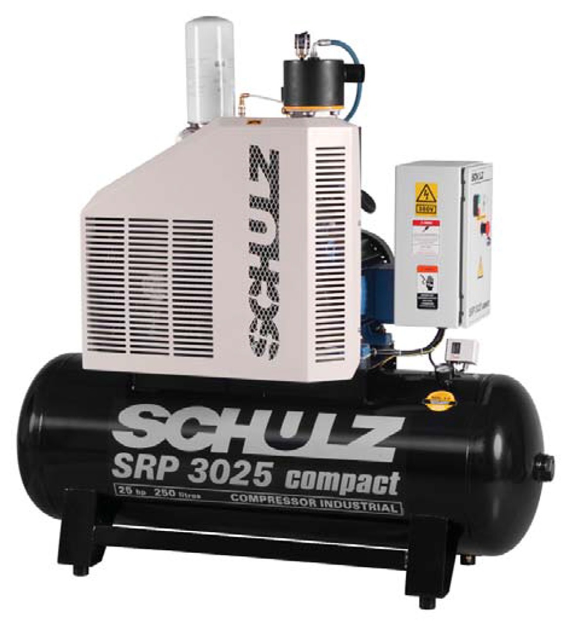 Schulz SRP-3025 Compact 25 HP 3 Phase Rotary Screw Compressor