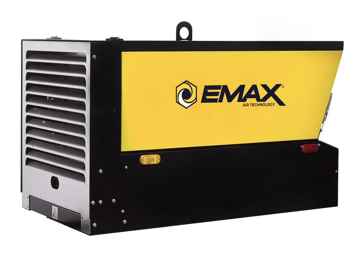 EMAX EDS185ST 185 CFM Skid Mount Rotary Screw Compressor