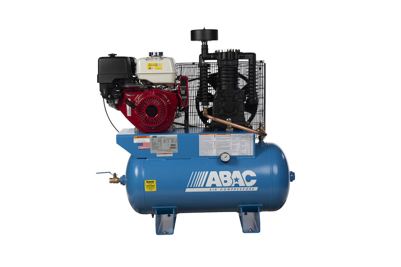 ABAC AB13-30GH 13 HP Honda Two Stage Gasoline Driven 30 Gallon Air Compressor