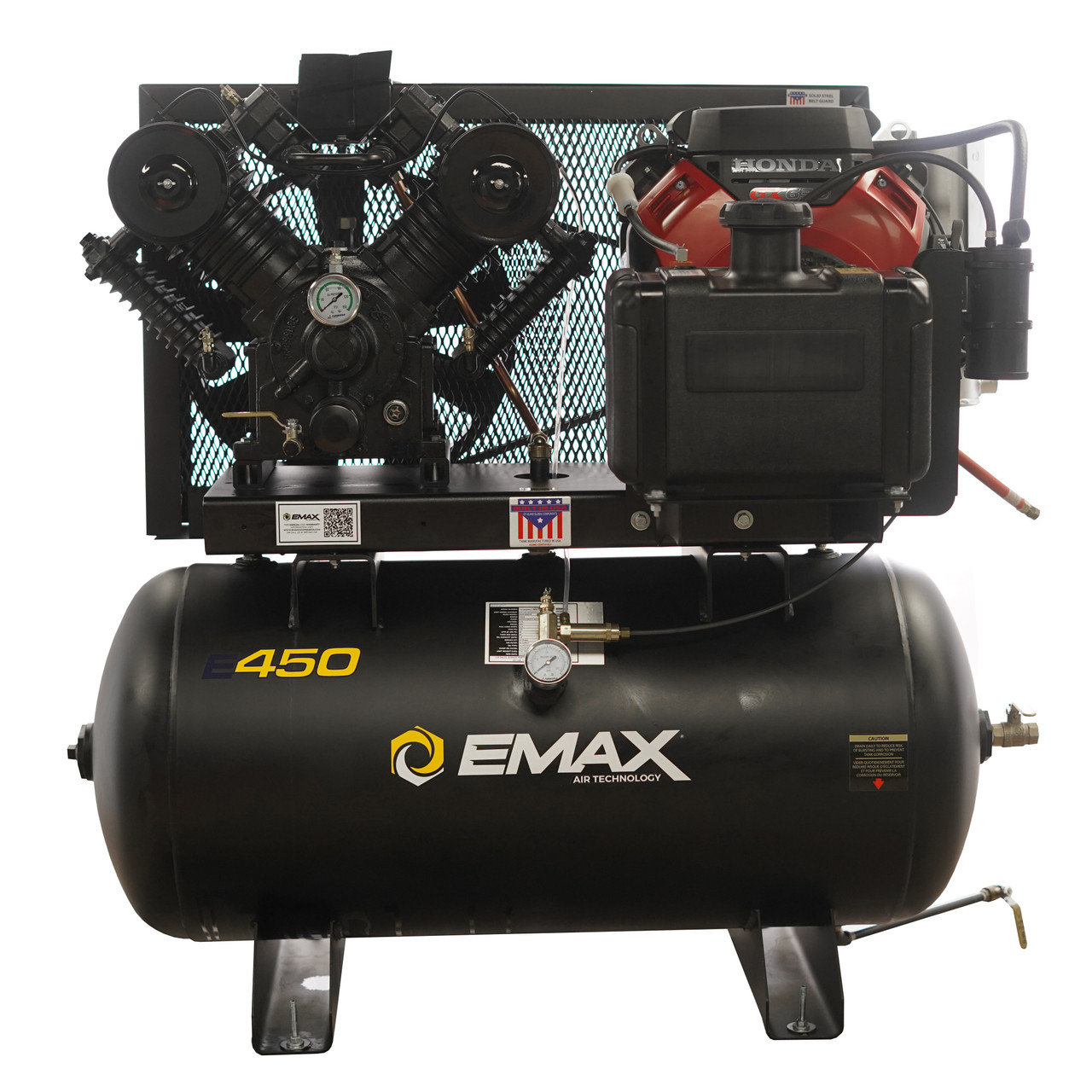 Emax EGES1830ST 18 HP Honda Gasoline Driven Two Stage 30 Gallon Air Compressor
