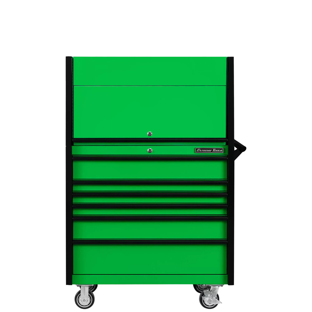 Extreme Tools DX4107HRGK 41" Power Workstation and Roller Cabinet Combo - Green with Black Pulls