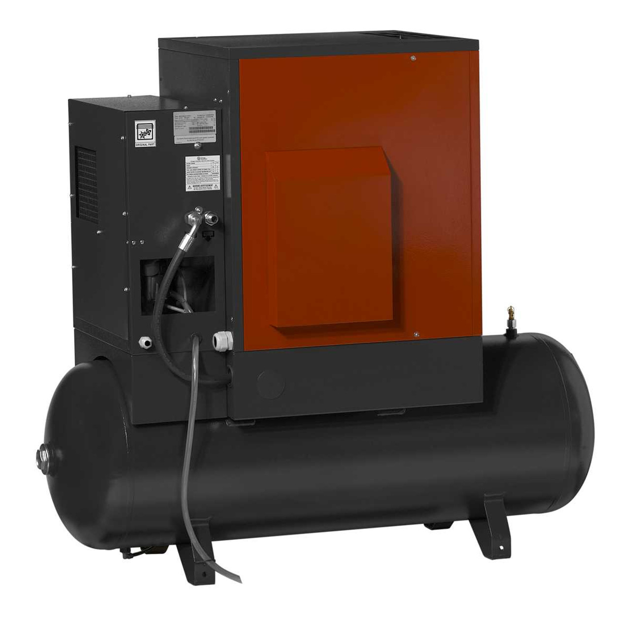 Chicago Pneumatic QRS3.0HPD-3 3 HP   230/460 Volt Three Phase 60 Gallon Tank Mount Rotary Screw Air Compressor with Dryer - QRS 3 TMD-3