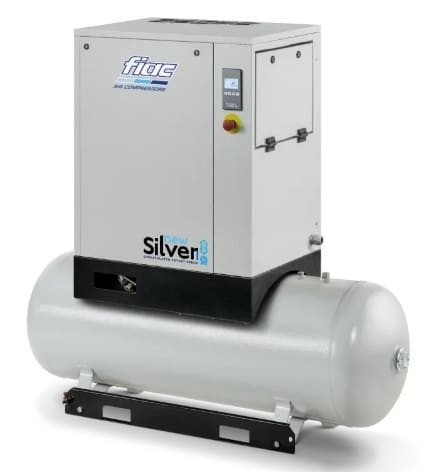 fiac NS 5.5 Silver Series 5.5 HP 208/240 Volt 3 Phase Tank Mount Rotary Screw Air Compressor