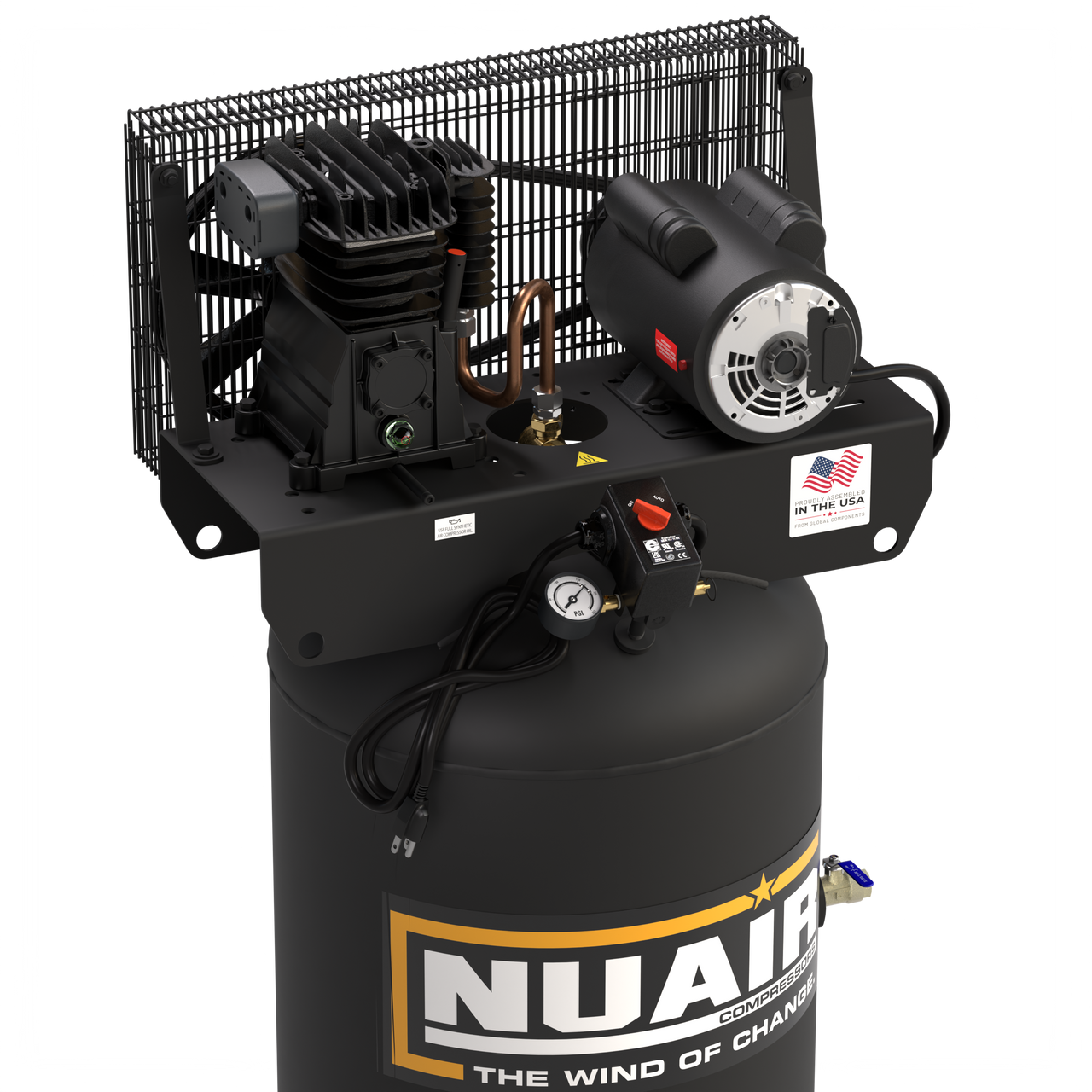 NUAIR MK113-60G V 4HP 1PH 230 Volt Single Stage 60 Gallon