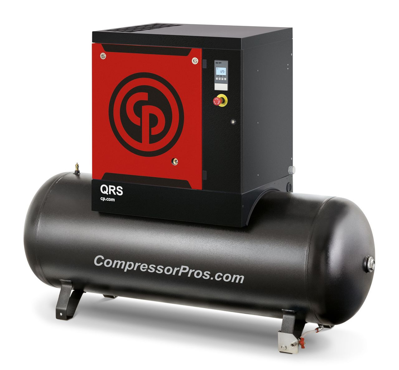 Chicago Pneumatic QRS10HP-150 10 HP 208-230/460 Volt 132 Gallon Tank Mount Rotary Screw Air Compressor - QRS 10 TM-3