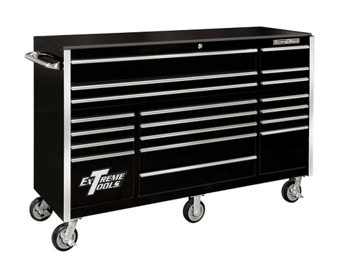 Extreme Tools RX722519RCBK 72" - 19 Drawer Roller Cabinet Extreme Tools RX722519RCBK 72" - 19 Drawer Roller Cabinet