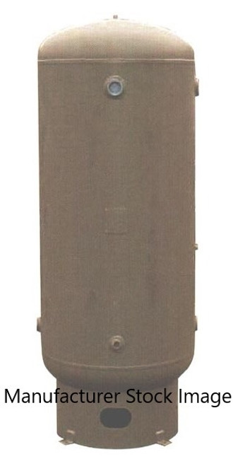 240 Gallon Vertical Air Receiver 200 psi With Safety Valve, Pressure Gauge and 1" Outlet 240 Gallon Vertical Air Receiver 200 psi With Safety Valve, Pressure Gauge and 1" Outlet