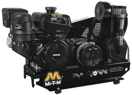 Mi-T-M AG2-SK14-B 13 HP Kohler Powered Base Mount  Air Compressor/Generator Combo