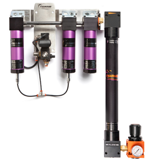 Tsunami Precision Equipment 21999-0957 15 CFM 3-Stage Membrane Filter/Dryer System Tsunami Precision Equipment 21999-0957 15 CFM 3-Stage Membrane Filter/Dryer System