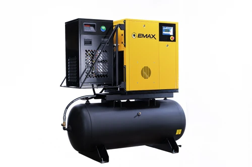 Emax ERVK070001 7.5HP Single Phase Variable Speed Rotary Screw Air Compressor with Dryer
