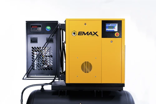 Emax ERVK070001 7.5HP Single Phase Variable Speed Rotary Screw Air Compressor with Dryer